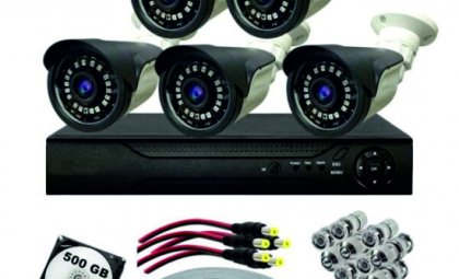 5 Kameralı 5MP SONY Lensli FullHD Kamera Seti – Güvenlik Kamerası-Full Set-500GB